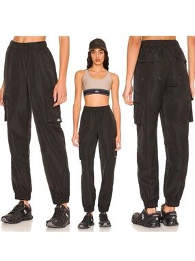 ALO YOGA It Girl Cargo Jogger Track Pant Black Medium